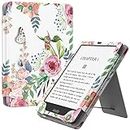MoKo Case for 6.8" Kindle Paperwhite (11th Generation-2021) and Kindle Paperwhite Signature Edition, Slim PU Shell Cover Case with Auto-Wake/Sleep for Kindle Paperwhite 2021 E-Reader, Fragrant Flowers
