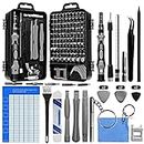 POATOW Precision Screwdriver Set,127 IN 1 Screw Bits & Nut Driver Computer Tool Kit for Computer PC Laptop iPhone Eyeglass Tabet Xbox PS3 PS4 PS5 Nintendo Camera Toy Electronics Repair