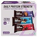 RiteBite Max Protein Daily Assorted (Choco Almond Bar, Choco Classic Bar, Choco Berry Bar) Protein Bars with 10g Protein, 5g Fiber & 21 Vit. & Minerals | 0 Added Sugar, No Cholesterol & Trans Fat For Upto 2h of Energy, Healthy Snack, 50g (Pack of 6)