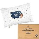Mini Toddler Pillow with Pillowcase - 9x13 My Little Dreamy Mini Pillow, Organic Toddler Pillows for Sleeping, Kids Pillow, Small Pillows, Travel Pillows for Sleeping, Toddler Bed Pillows (Acorn)
