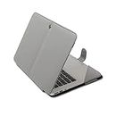 Enthopia Laptop Folio Case Compatible for HP Laptops - Vegan Leather - (HP EliteBook 840 G8 Notebook PC, Grey)