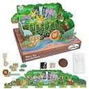 Wembley Jungle Flower Gardening Kit -Kids Arts & Crafts Project Science Birthday Gift| Mini Garden with Real Seeds Toy Set for Kids STEM Activity for Age 4, 5, 6, 7, 8, 9, 10, 11 & 12 Year Old Girl