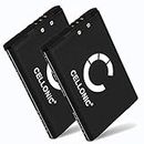 CELLONIC® 2X Repuesto batería CTR-003, CTR-001 Compatible con Nintendo 2DS / New 2DS XL / 3DS / Wii U Pro Controller, Batería 1300mAh Gamepad/Console