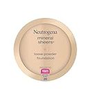 Neutrogena Mineral Sheers Lightweight Loose Powder Makeup Foundation with Vitamins A, C, & E, Sheer to Medium Buildable Coverage, Skin Tone Enhancer, Face Redness Reducer, Natural Ivory 20,.19 oz