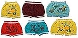 CALZINO Baby Girl's/Boy's Cotton Printed Bloomers (Multicolour) - Combo Set, Pack of 6