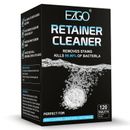 EZGO Retainer Cleaner Tablets Denture Cleaning Tablets Dental Appliances Cleaner