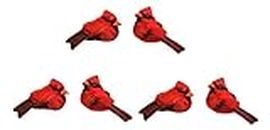 Midwest Design Imports Miniature Red Craft Decor Cardinals - 3 Sets of 2