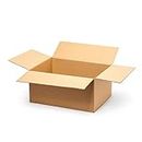 BOXZZ Premium Eco-friendly 3 Ply Corrugated Packing Box for Secure Shipping, Moving, Courier & Goods Transportation, Brown - 10x4x2 (Pack of 50)