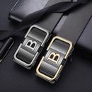 Belt For Men With Toothless Inner Wear, Automatic Buckle Belt For Business Fashion No Card Slot Belts High Quality Strap