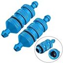 Hobbypark Aluminum Nitro Fuel Filter for 1/10 Traxxas Redcat Exceed RC Nitro Power Car Monster Trucks Off Road Buggy (2-Pack) (Blue)