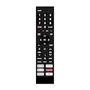 Voice Remote Compatible for Hisense Smart Tv Remote LCD LED OLED QLED UHD 4K Android TVs - Hot Keys Google, Netflix, Prime Video, YouTube Music, Google Play, Apps and YouTube (Pairing Must)