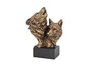 Nemesis Now Song of The Wild Wolf Busto 23 cm, bronzo, resina