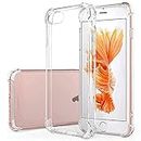 Hually iPhone SE 2022 Case, iPhone SE 2020 Case, iPhone 7 Case, iPhone 8 Case, Transparent Soft Soft Extremely Shockproof Bumper TPU Silicone Case for iPhone SE3 2022/SE2 2020/7/8-4.7 Inches