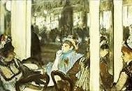 4 Art Paintings donne su una terrazza del caffè 1877 Edgar Degas Pittura ad olio su tela - Wall Decor 01, £70- £1500 Dipinta a mano da insegnanti delle Accademie d'arte