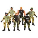 6pcs Kids Toy Army Soldier Playset  Game Realistic Figure Boy Gifts