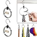 2-Pack Multipurpose Closet Hanger Organizer ROLLY HANGER Great Space Saver Cut Clutter in The Closet Ideal Organizer for Belts, Baseball Hats, Ties, Scarves, Purses and Much More Versatile Hanger