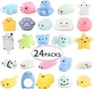 Squishy Mini Mochi Rising fidget Hand Toy Toys Party Favors for Kids , 24 Pack
