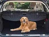 CASIMR Dog Car Barrier for SUVs,Vehicles, Cars, Adjustable Pet Gate for Cargo Area, Heavy-Duty Wire Mesh Pet Barrier, Universal Fit Net Car Divider for Dogs，Safety Dogs Car Travel Accessories