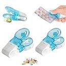 2 Pcs Portable Pill Taker, Portable Pill Taker Remover,Pills Pack Opener Assistance Tool,Tablet Pill Blister Pack Opener Assistance Tool,No Touch Easy to Take Pill Out,Portable Tablet Dispenser