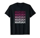 Retro Style Mariah PInk Ombre Name Camiseta