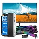 HP ProDesk 400 G6 SFF Business Desktop Computer with 21.5" FHD Monitor, Intel Pentium G5420 3.8 GHz, 16GB DDR4 RAM, 256GB SSD, RGB Keyboard and Mouse, Speakers, Wi-Fi, BT, Windows 10 Pro (Renewed)