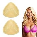 Konenbra Ultra Volume Enhancing Inserts - Nubitties Bra, Breast Enhancers Bra Push up Pads, Triangular Double Sided Bra Patch (Skin, L)