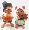 Figuras Muñecas Annalee Acción de Gracias Ratones Peregrinos Otoño Cosecha Otoño