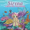 Sirena libro de colorear: Libro de colorear para niños de 4-8, 9-12 años (Cuadernos Para Colorear Niños)