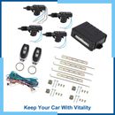 Pack (1) 4 Doors Central Lock Locking Keyless Entry System Kit with Remotes
