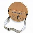 TODO Travel Cajon Box Drum Flat Hand Drum Portable Birch Wood Percussion Instrument with Adjustable Strings Carrying Bag First Handcrafted, Hand Drum Percussion, CTD-104