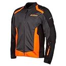 KLIM Induction motorcycle textile jacket, Black/Grey/Orange, L