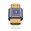 Poyiccot HDMI Male to Male Adapter 8K, HDMI 2.1 Adapter 48Gbps UHD HDMI Connector Extender with LED Light, Supports 8K@60Hz 4K@120Hz 1080P HDMI Port for Laptop,DVD,TV, Monitors, PS5, (1pcs)