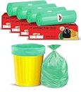Shalimar Premium Garbage Bags Size 24 X 32 Inches (Large) 60 Bags (4 rolls) Dustbin Bag/Trash Bag - Green Color