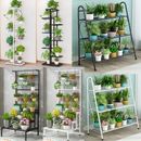 AU Metal Plant Flower Stand Pot Open Display Shelf Outdoor Indoor Tall Rack 