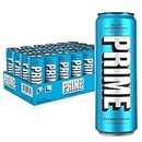 PRIME Energy BLUE RASPBERRY | Zero Sugar Energy Drink | Preworkout Energy | 200mg Caffeine with 355mg of Electrolytes and Coconut Water for Hydration| Vegan | Gluten Free |12 Fluid Ounce | 24 Pack