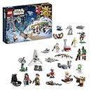 LEGO Star Wars Calendario dell'Avvento 2023 con 24 Regali tra cui 9 Personaggi, 10 Veicoli Giocattolo e 5 Iconici Mini-Modelli, Regalo per il Countdown di Natale per Bambini e Fan 75366