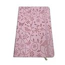 Temas Lined Journal Notebook - A5 Note Book Hardcover Notepad for Writing, Lined Paper, Ribbon, Date Marks, Journal Supplies - Stationery Notebooks for Women Men Work Office School (A5, Baby Pink)