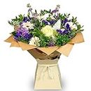 Purple Wishes Bouquet, Fresh Cut Flowers Delivered, Beautiful Fresh Flowers, Ideal for Birthdays, Anniversaries and Thank You Gifts
