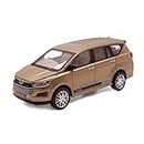 TeesTheDay Toyota Innova Metal Model Diecast Car with Openable Door and Lights for Kids Toy (Brown Toyota Innova Metal Model Diecast Car)