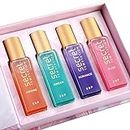 Secret Temptation Premium Perfume for women, Pack of 4 (20 ML each) | Long Lasting Luxury Perfume Set | Birthday Perfume Gift Set for her | Anniversary Gift for Wife