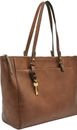 BRAND NEW Fossil Rachel Leather Tote Brown - ZB7507200 RRP$329