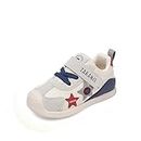 TARANIS Baby Toddlers Boy's Girl's Breathable Fashion Sneakers Toddler First Walking Shoes White Grey