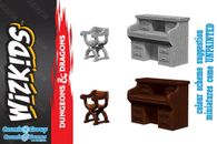 WIZKIDS Dungeons & Dragons non Peinte Miniatures Desk & Chairs