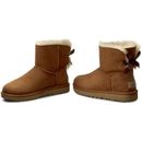 UGG Australia Stivali Donna W MINI BAILEY BOW II 1016501 Chestnut Women's Boots