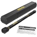 LEXIVON Torque Wrench 1/2-Inch Drive Click 10~150 Ft-Lb/13.6~203.5 Nm (LX-183)
