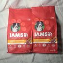 TWO IAMS Proactive Health Minichunks Lamb & Rice Recipe Dry Dog Food 3.3 lb Bags
