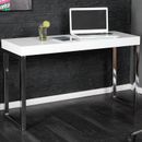 Design Laptoptisch WHITE DESK 120cm hochglanz weiss Schreibtisch Bürotisch