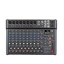 Weymic B140 Professional Mixer for Recording DJ Stage Karaoke Music Application w/ 99 DSP Effect USB Drive for Computer Recording Input, XLR Microphone Jack, 48V Power for Professional (14-Channel)