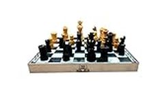 GIANT IMPEX Foldable Wooden Chess Board Set for Home and Travel for Kids and Adult