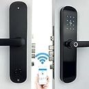 Cerradura Inteligente Grande, Cerradura Smart puerta Principal, Smartlock Fingerprint TTLOCK, Llavin inteligente con 7 formas de apertura Compatible con Alexa. aplicación TTLOCK Modelo V18F